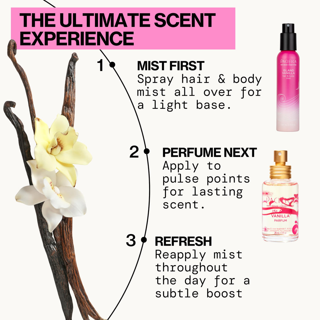 Pacifica Island Vanilla Perfume ��� Clean Vanilla Fragrance for Women - Warm Tropical Aroma - Long-Lasting Clean Beauty Non Toxic Scent, Vegan & Cruelty-Free, 1 oz Travel-Friendly Spray