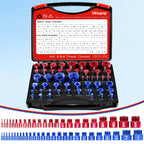 50PCS Thread Checker Kit – SAE & Metric Bolt Thread Checker, Nut & Bolt Size Finder Tool (27 SAE + 23 Metric) – Thread Gauge for Quickly Identifying Screw, Nut, and Bolt Sizes