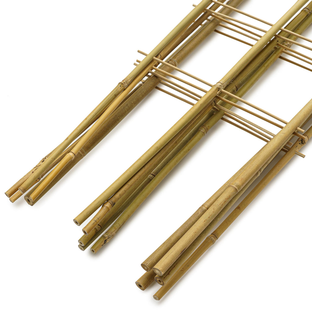Taoskai 3 Pack 4 Feet U-Shape Bamboo Trellis, Natural Garden Bamboo Trellis for Climbing Plants, Vegetables, Cucumber, Tomato, Outdoor and Indoor Potted Plants