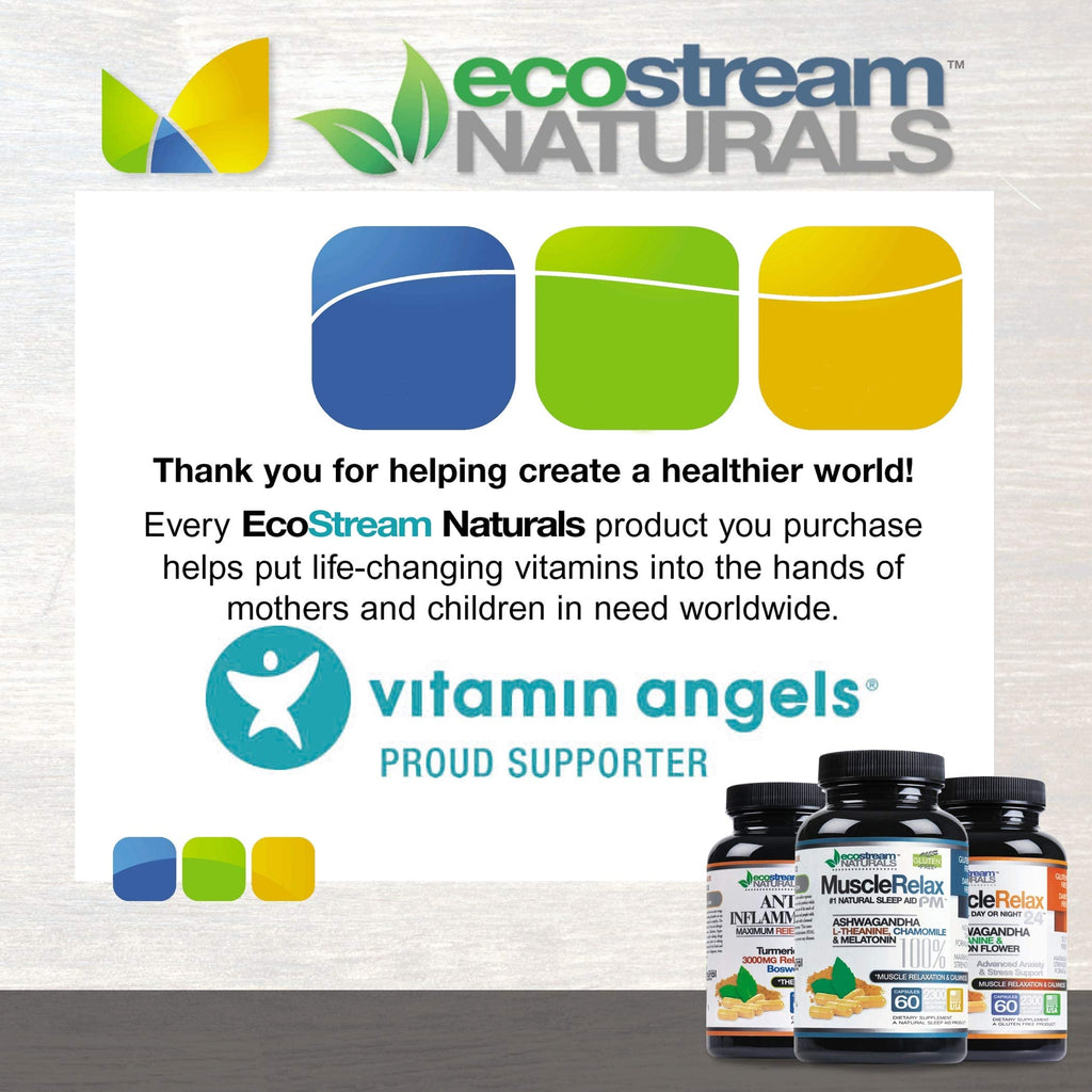 ecostream Naturals Pack of 3 - Natural Advanced InflamEase with Turmeric, Curcumin, Enzymes and Boswellia - Vegetarian (Packaging May Vary)