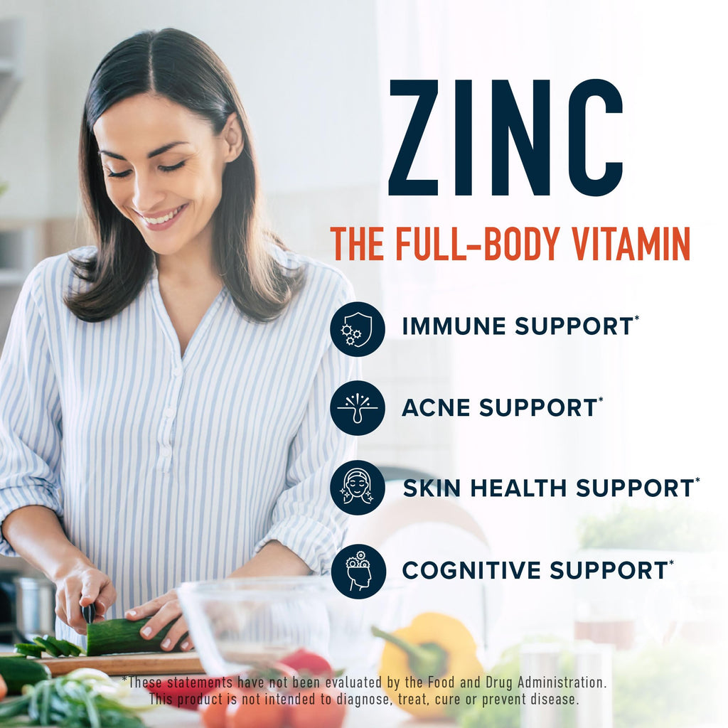 Zinc Supplement Microbeadlets with Copper for Immune Support | Highly Absorbable Zinc Bisglycinate & Orotate with 2mg Chelated Copper + Vitamin B6 | Vegan, Gluten-Free | 60 Capsules (2 Month Supply)