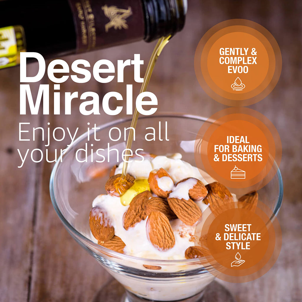 Desert Miracle Organic Extra Virgin Olive Oil, High Polyphenol, 17 fl oz