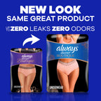 Always Discreet Boutique Adult Incontinence & Postpartum Underwear for Women, High-Rise, Size Small/Medium, Rosy, Maximum Absorbency, Disposable, 12 Count (Packaging May Vary) (Pack of 4)