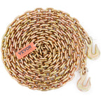 VEVOR Transport Binder Chain, 5/16''x20' Tow Chain with Grab Hooks, 4900lbs Safe Working Load, G80 Heavy Duty Chain, Logging Chain for Transporting Towing, Tie Down Binding Equipment