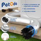 PetOde 32 Feet Dryer Vent Cleaner Kit, Enhanced Flexible Quick Snap Brush with Drill Attachment for Effective Cleaning, 360 Degree Rotation Without Loosening, Use with or Without a Power Drill