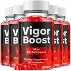 (5 Pack) Vigor Boost Gummies for Men, VigorBoost Male Support Gummys with Natural Ingredients, Advanced Vigor Boost Maximum Strength Premium Vitamin Gummy for Men's Health and Wellness (300 Gummies)