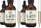 5HTP Liquid Drops - More Absorbable and Effective Than 5 HTP Capsules (60 Servings of 50mg 99%+ 5-HTP) Serotonin Supplement for Mood, Sleep, and Relaxation by Double Wood (Pack of 2)