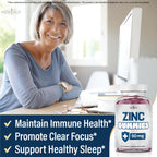 NEW AGE Zinc Gummies - 50mg Zinc Supplement, Immune Supplement, Antioxidant, Non-GMO (180 Count (Pack of 3))
