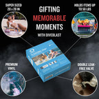 DIVEBLAST: Transparent Floating Drink Holder for Pool, Hot Tub Accessories for Adults - Holds Up to 50 LBS - Glitter Fun Swimming Pool Accessories for Adults, Cool and Unique Drink Floaties
