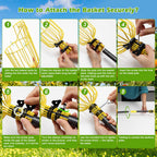 Lilyvane Fruit Picker, 66 Inch Long Heavy Duty Fruit Picker Tool with Fruit Basket, Adjustable Splicing Extension Fruit Picker Pole Fruit Picking Grabber