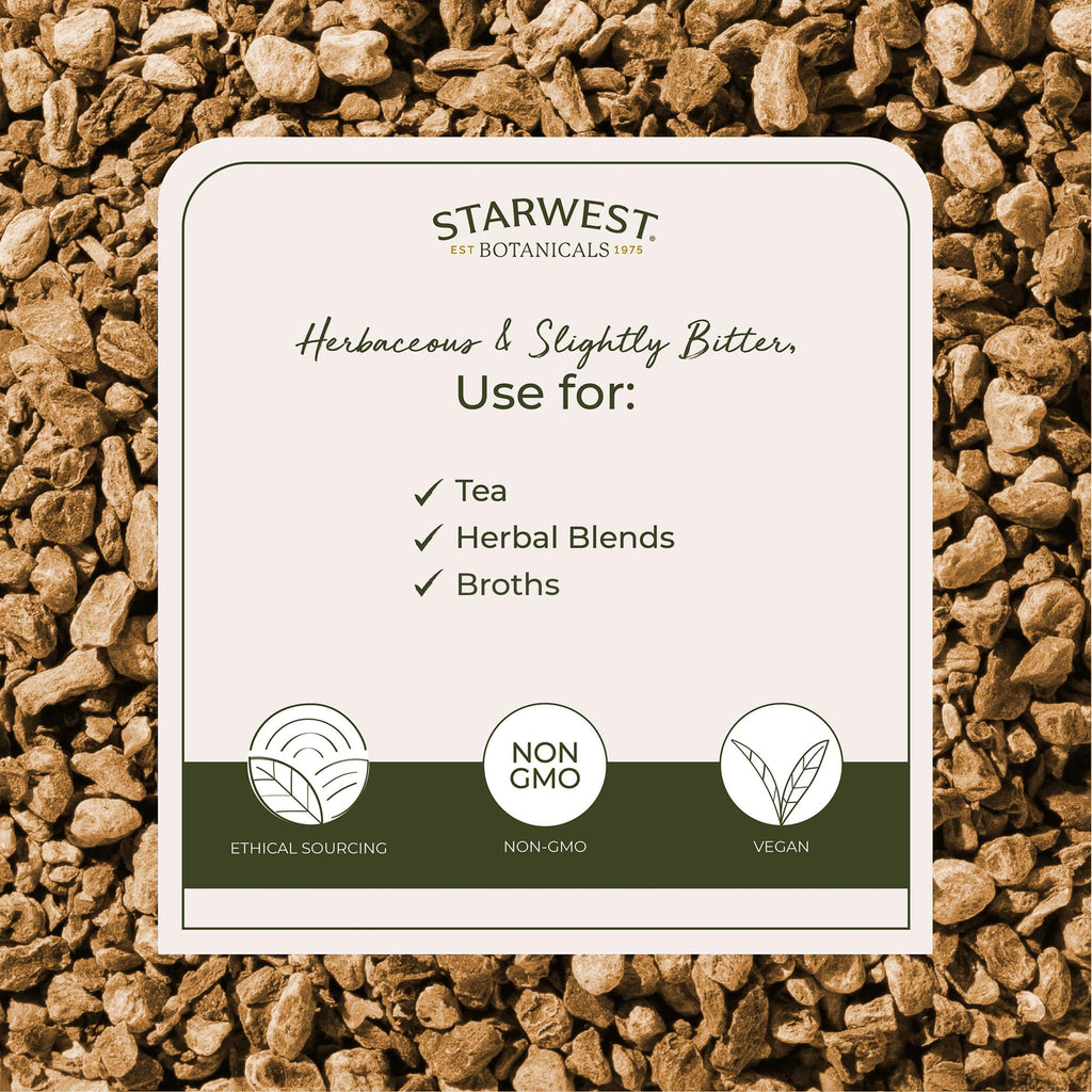 Starwest Botanicals Organic Devil's Claw Root - Dried Herb for Tea & Natural Herbal Blends, Pure Devil's Claw Root, Cut & Sifted, Certified Kosher, Non-GMO - 4 oz Pouch