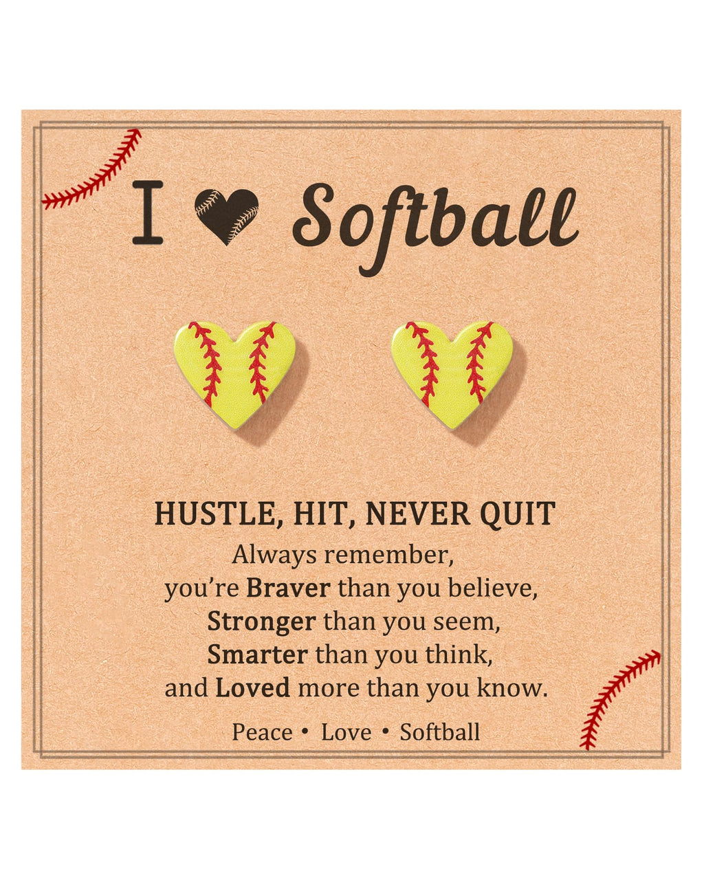 JOGDIAM Softball Earrings Softball Gifts Accessories for Girls