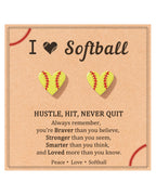 JOGDIAM Softball Earrings Softball Gifts Accessories for Girls