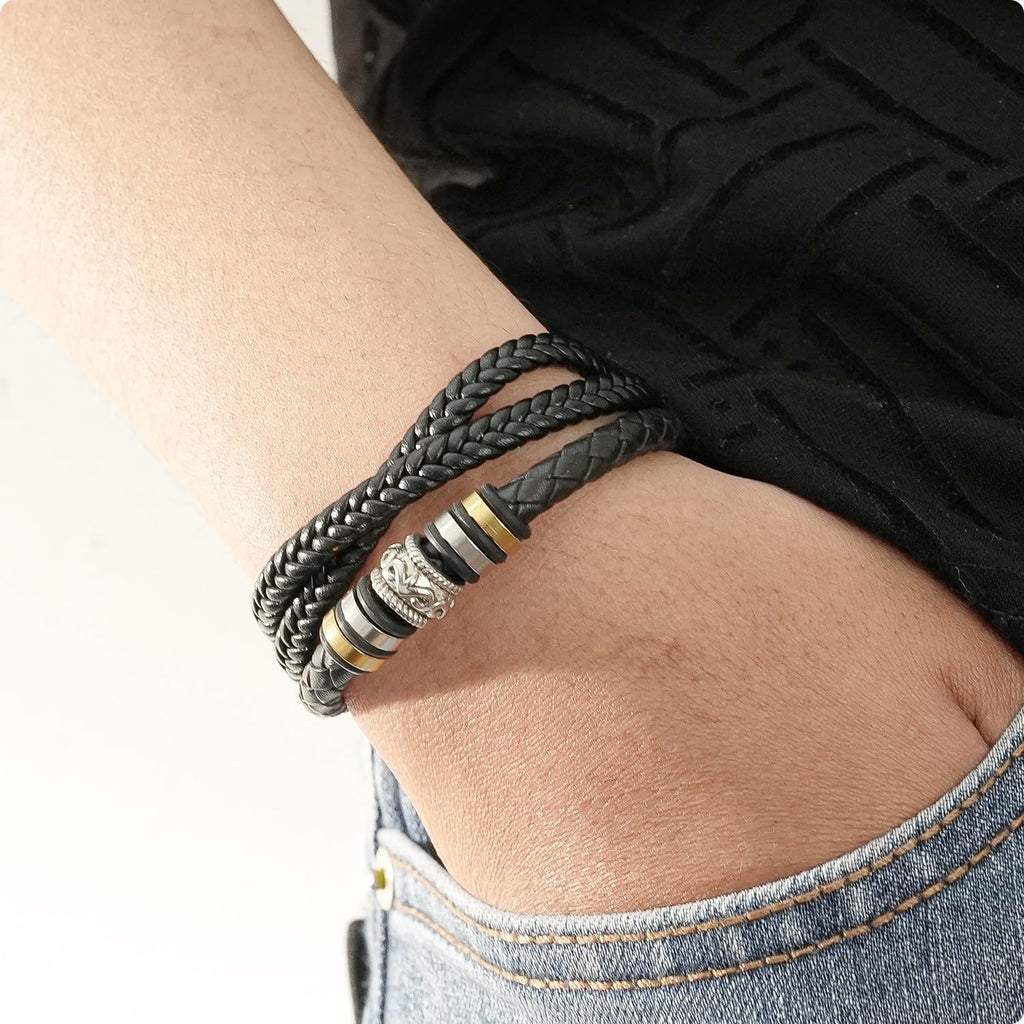 Larvincy To My Son Bracelet From Mom Dad, Wedding Birthday Graduation Gifts