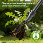 Weed Puller Tool – 45" All-Metal Stand Up Heavy Duty Weeder Hand Tool with 4-Claw Steel Head & Long Handle, Garden Weeding Tool for No Bending or Kneeling, Back & Knee Friendly, Easily Removes Weeds