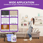 Floor Cleaning Solution- 85 FL OZ-Floor Cleaner for Mopping with Tineco,Deep Cleaning &Deodorizing for Roborock,Compatible with Saros Series,S8/S7 Series,Q Revo/Q Series,iFLOOR Series Wet Dry Vacuum