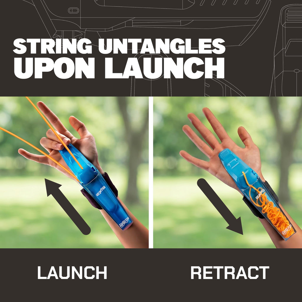 ZipString Aracna Glow-in-the-Dark Webshooter String Launcher Toy