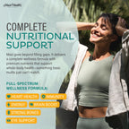 Maxi Health Multivitamin – Easy to Swallow Multi Vitamin Capsules with 30 Nutrients, Iron & Probiotics – Kosher Daily Multivitamins Small Capsules for Wellness Support & Digestive Ease (60 Units)