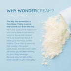 WONDERCOW Bovine Colostrum Superfood Creamer Supplement Powder w/Organic Lions Mane Mushroom & Coconut Milk Powder MCTs | Functional Sugar Free Keto Coffee, Smoothie & Drink Mix Unsweetened