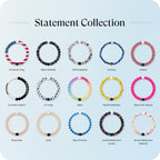Lokai American Flag Beaded Silicone Bracelet for Women & Men, XL Jewelry