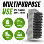 Grip Clean Heavy-Duty Hand Cleaner for Mechanics with Nail Brush - Moisturizing Coconut Oil Hand Cleaner Liquid Hand Soap with Stiff Bristle Nail Brush, Lime Scent – 8 Fl Oz Squeeze Bottle + Brush