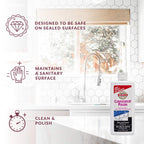 HOPE'S Countertop Restoration Polish, Streak-Free Kitchen Counter Cleaner, No Buildup on Countertops, Quartz, Marble, Corian, Composite, and Granite Polish, 8 Fl Oz, Pack of 4