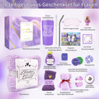 Gifts for Women Spa Basket, Lavender Spa Gift Basket,16 Pcs Self Care Package for Women, Mom, Wife, Girlfriend, Sister, Unique Get Well Sets for Birthday, Mother's Day, Christmas, Valentine's Day