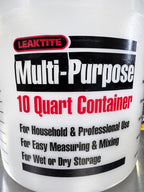 Leaktite 10Q12NM0012 10 Qt Multi-Purpose Pail W/Reinforced Rim, 10Qt