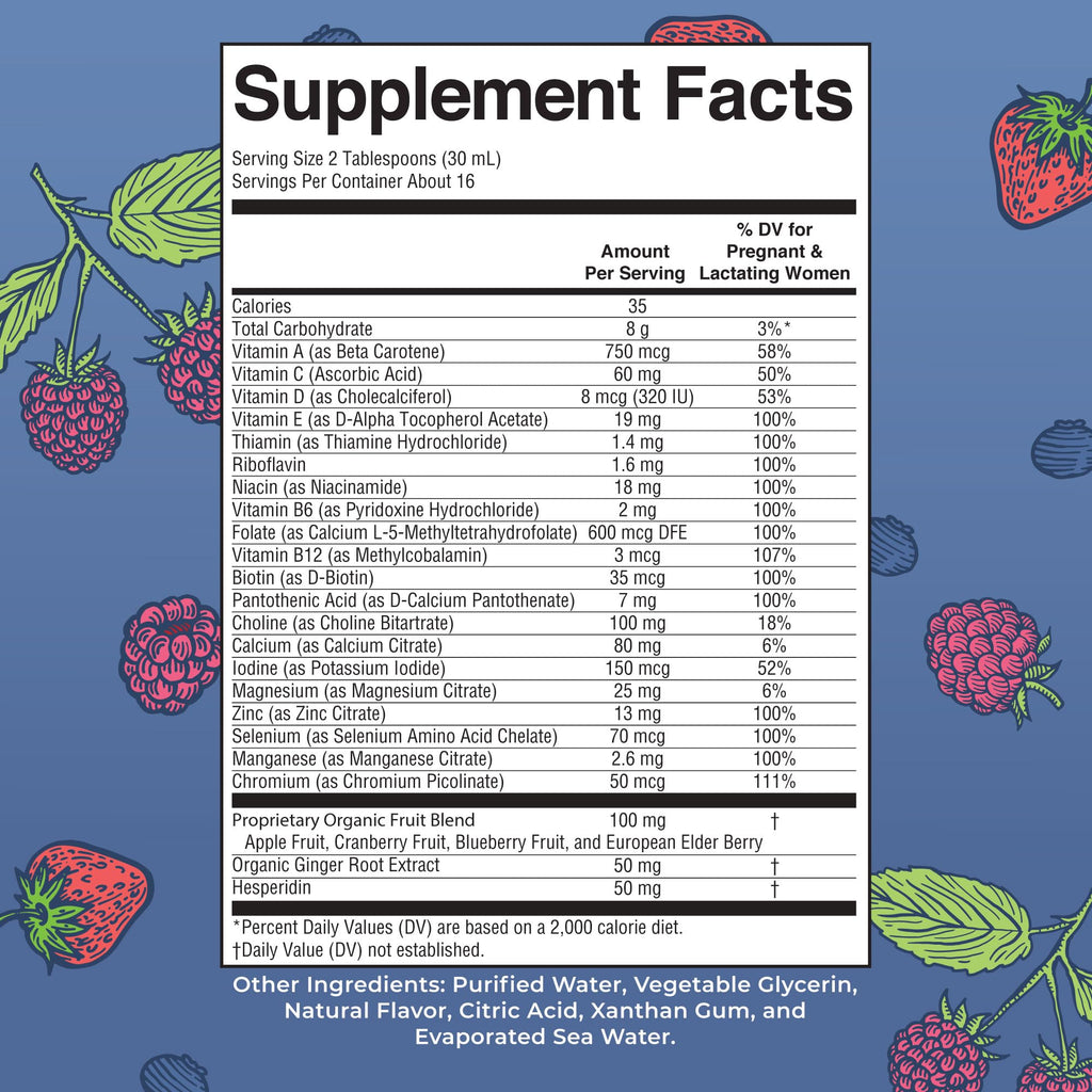 MARYRUTH'S Postnatal & Prenatal Vitamins for Women | Sugar Free | Womens Multivitamin for Pre-Conception, Pregnancy & Nursing | Ginger | Selenium | Folate | Vegan | Non-GMO | Gluten Free | 16 oz