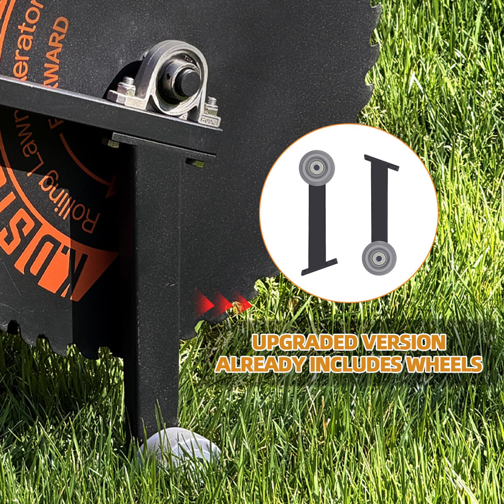Patented Rolling Lawn Aerator Compacted Soil Loosening Manual Coring Tool