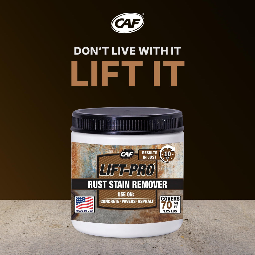 CAF Lift Pro | Rust Remover Concentrate | Concrete, Pavers, Brick, Tile