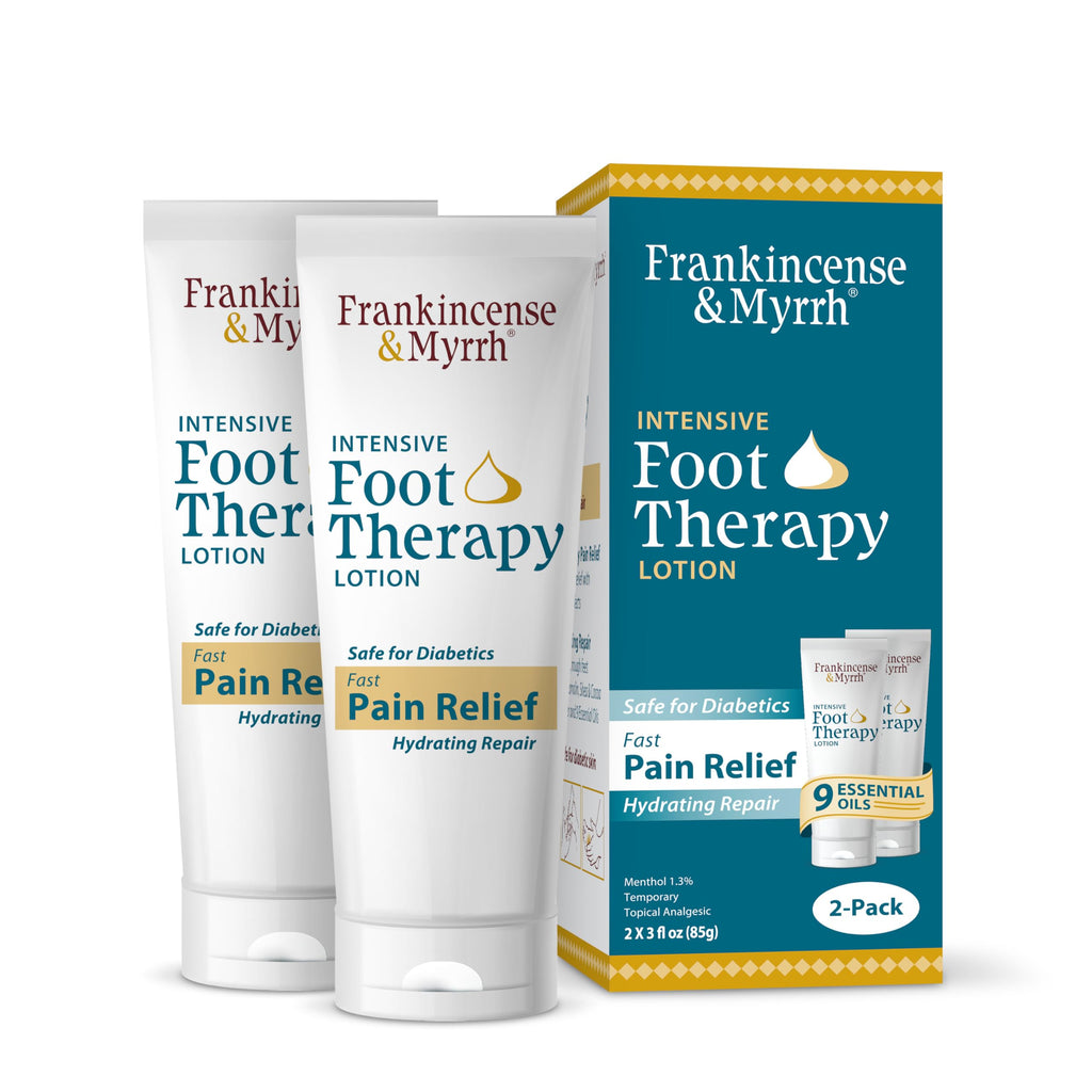 FRANKINCENSE & MYRRH Intensive Foot Therapy Lotion, Restless Leg 3oz, 2Pack