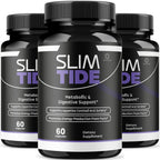 (3 Pack) Slim Tide Capsules - Official Slimtide Advanced Weight Management Formula with Natural Ingredients, Slim Tide Advanced Pills for Wellness & Overall Health Support, 180 Capsules for 3 Months