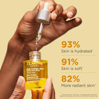 Clarins Blue Orchid Face Oil Treatment | Skin is Immediately Hydrated*, Revitalized and Toned | Restores Radiance | Visibly Minimizes Fine Lines | 100% Natural Plant Extracts | Dry Skin Type