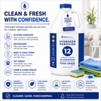 12% Concentrated Food Grade Hydrogen Peroxide (4 Gallons) - Cleaning Solution for Home, Laundry, Bath, Garden and More - derived from 35% Food Grade Hydrogen Peroxide