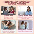 High-Fiber Keto Snacks, Healthy Snacks for Adults, Collagen Protein Keto Snack, Healthy Fiber Snack Gummies, Gluten Free No Sugar Low Calorie Low Carb Fat Free Gummy Candy, Bovine Collagen Peptides