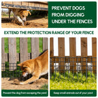 42.5ft(L) x 13in(H) Garden Fence Animal Barrier, 30 Panels No Dig Fence Panels for Dog Rabbit, Rustproof Metal Dig Defence Fencing Bottom Barrier, Anti Digging Garden Edging Border for Outdoor, Yard