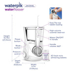Waterpik Whitening Professional Water Flosser, Electric Power With 10 Settings, 30 Whitening Tablets, Whitens Teeth Gently, White WF-05