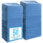 Simpli-Magic Premium Shop Towels 14”x12”, Commercial Grade Blue, 50 Pack