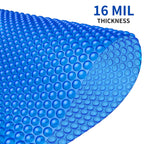 BigXwell 12 Foot Round Solar Pool Cover, 16-mil Blue Pool Covers for Above-Ground and In-Ground Pools, Heavy-Duty Insulating Cover, Solar Blanket Cover for Swimming Pool