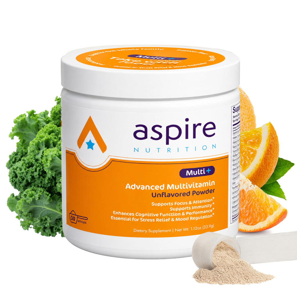 Aspire Multi+™ Advanced Multivitamin for Kids, Men & Women (unflavored Powder)