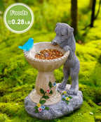 Nacome Solar Dog Garden Statues: Weatherproof Resin Decor