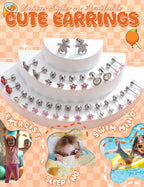 Hypoallergenic Screwback Earrings for Women Girls 20G Colorful