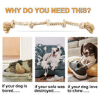 Fida Dog Rope Toys for Aggressive Chewers, Chew Toys for Large Medium Dogs