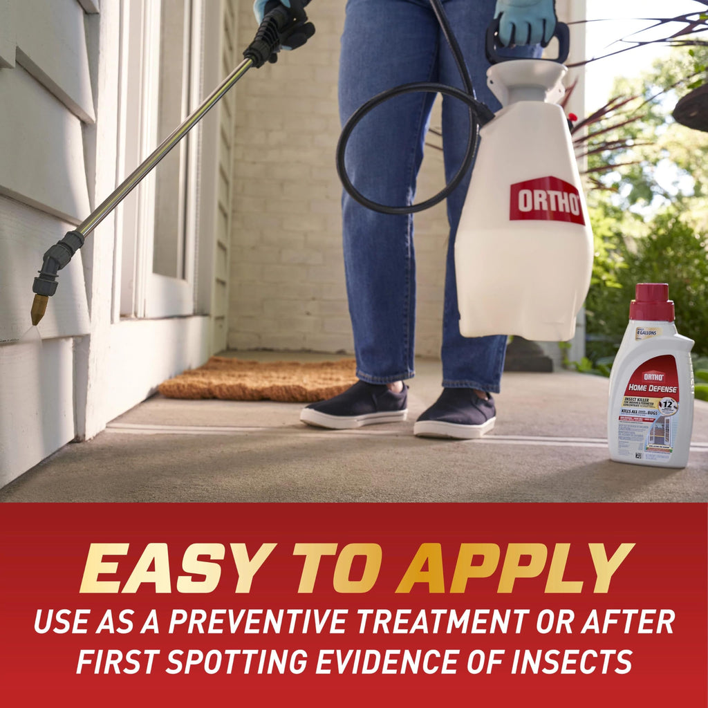 Ortho Home Defense Insect Killer for Indoor and Perimeter Concentrate - Kills Ants, Cockroaches and Spiders, 32 fl. oz.