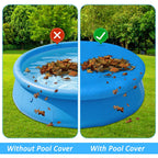 10FT Round Inflatable Above Ground Pool Cover，Round Pool Cover with Drawstring Design for Easy Installation,Solar Covers for Outdoor Inflatable Swimming Pools,Prevent Leaves, Debris and Dust