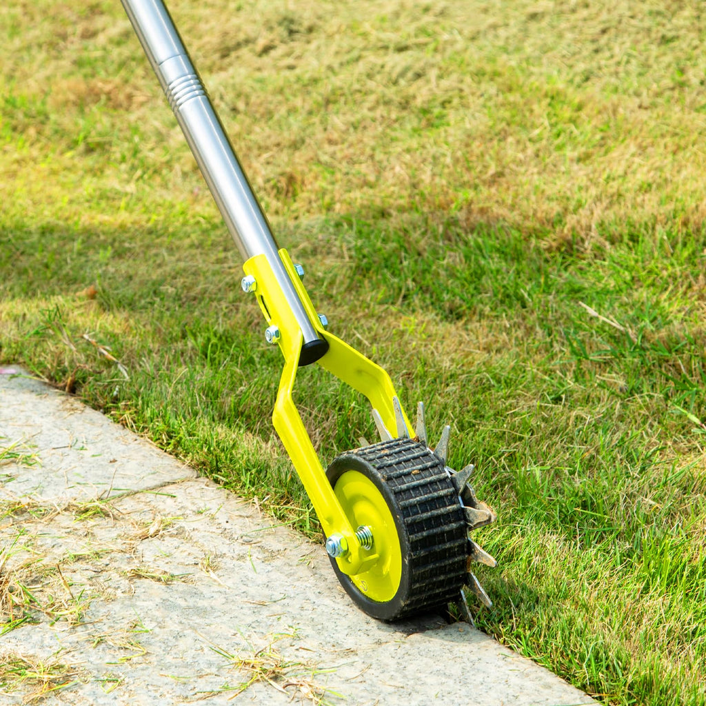 G GREENLY-AG 58-Inch Manual Edger Lawn Tool, Wheel Rotary Edger