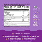 Airborne Elderberry + Zinc & Vitamin C Gummies for Adults, Immune Support with Antioxidants Vitamins C, D & E, 130 Count, Elderberry Flavor