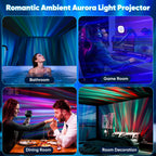 Pedica Northern Lights Projector, Aurora Projector Birthday Gifts for Women Gifts for Teenage Girls Boy, Galaxy Projector for Bedroom (White with 7 Lights)