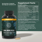 Primal Harvest Primal Immune Defense 10 in 1 Immune Support Supplement - 60 Capsules Immune Vitamins, with 7 Billion CFU Pre and Probiotics, Zinc, VIT C, B6, D3, K2